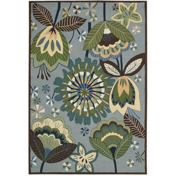 Nourison Fantasy Area Rug Collection Aqua 1 Ft 9 In. X 2 Ft 9 In. Rectangle 99446115768